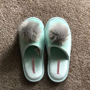 Victoria’s Secret pom-pom slippers